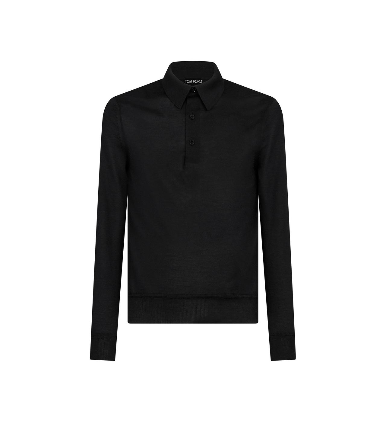FINE GAUGE CASHMERE SILK POLO | Tom Ford Fashion FINE GAUGE CASHMERE SILK POLO | Tom Ford Fashion