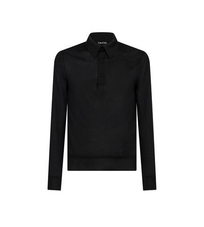 FINE GAUGE CASHMERE SILK POLO