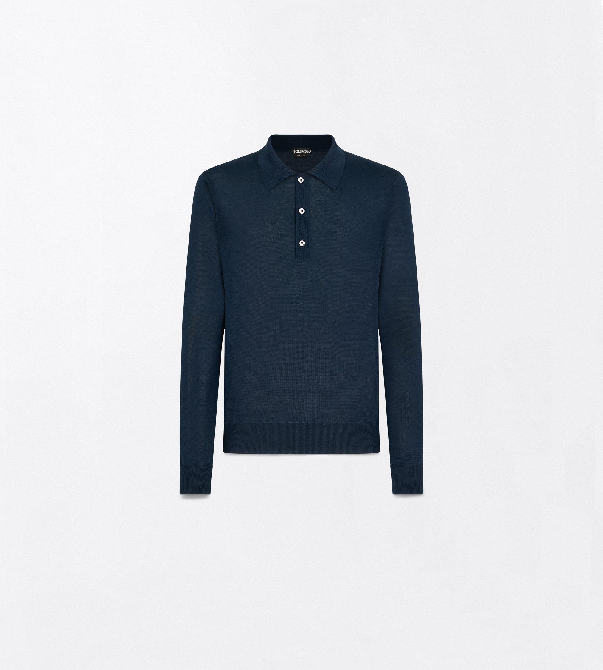 FINE GAUGE SILK LINEN POLO