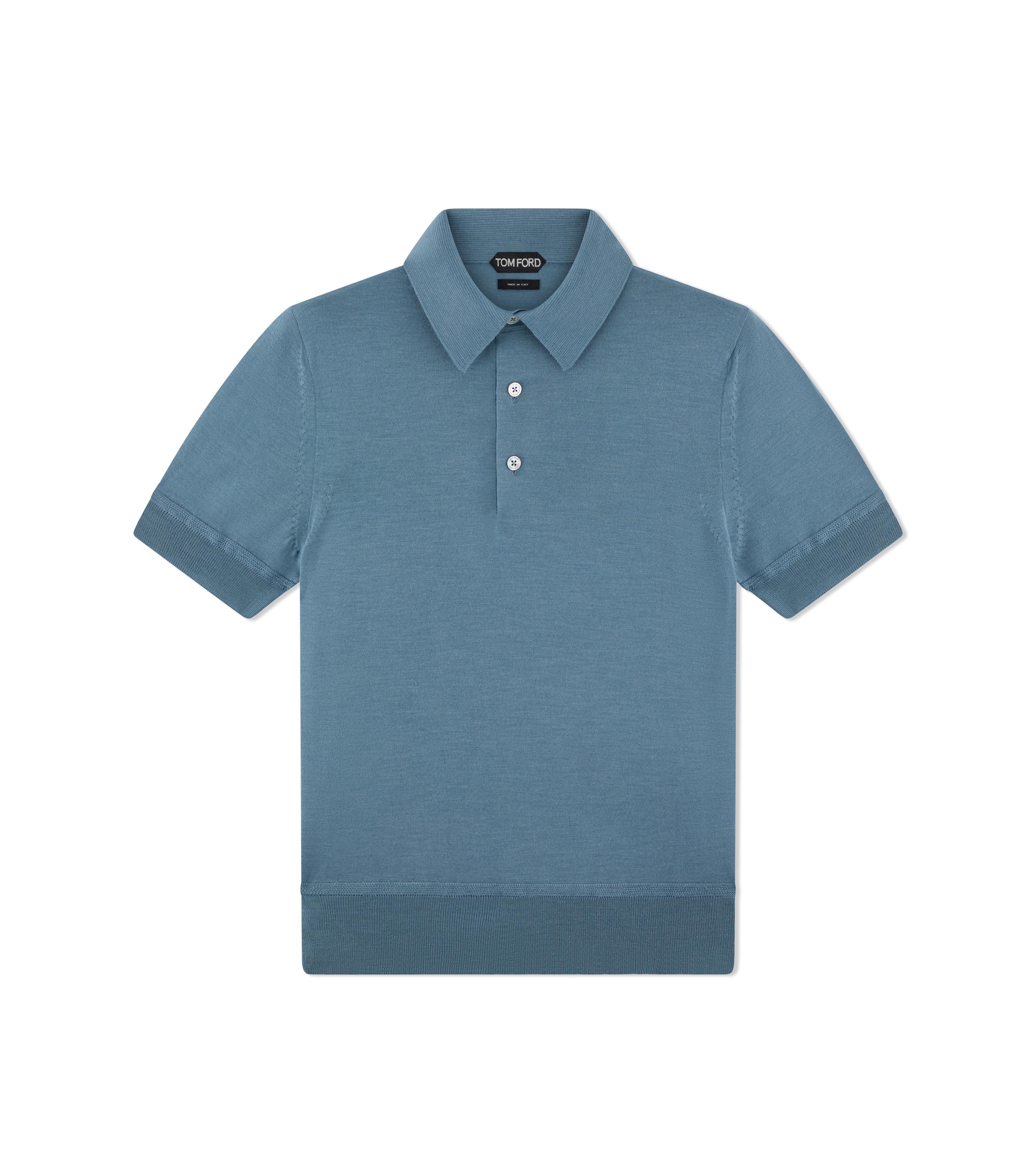 FINE GAUGE CASHMERE SILK POLO
