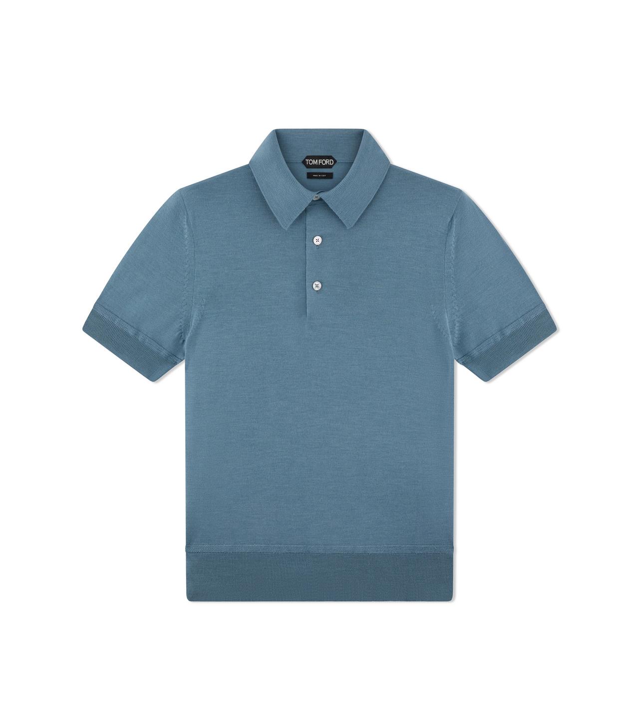 FINE GAUGE CASHMERE SILK POLO image number 0