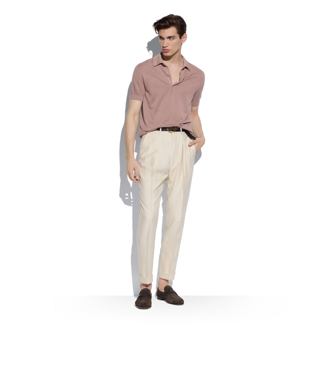 SILK COTTON PIQUET POLO | Tom Ford Fashion