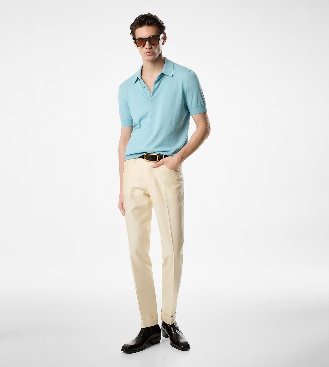 SUPERFINE SEA ISLAND COTTON POLO image number 1