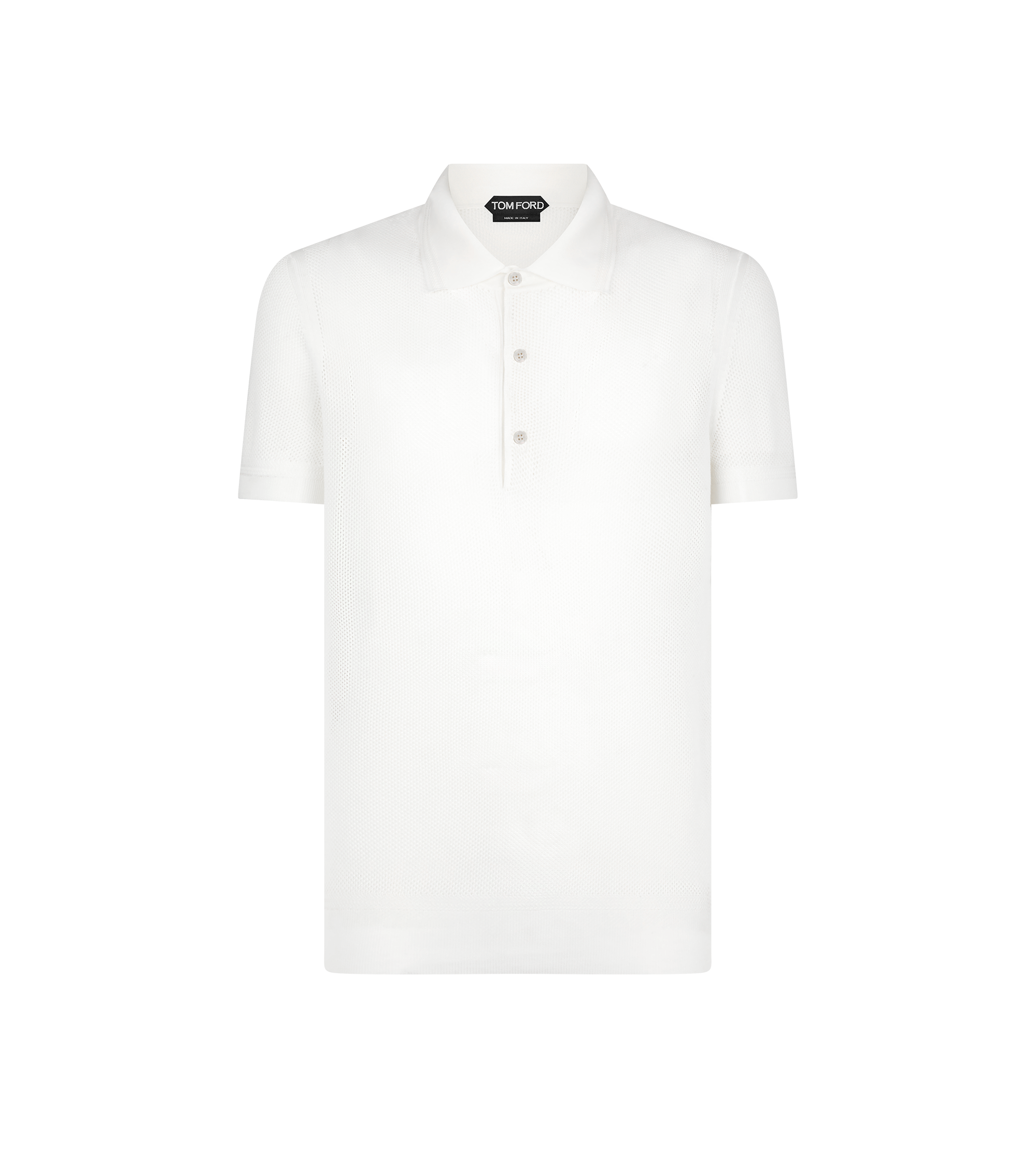 SILK COTTON MESH POLO