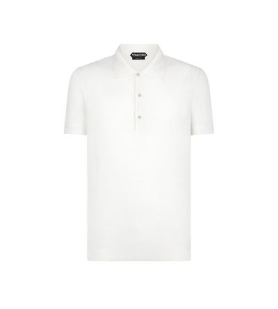 SILK COTTON MESH POLO image number 0