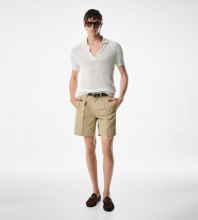 SILK COTTON MESH POLO image number 1