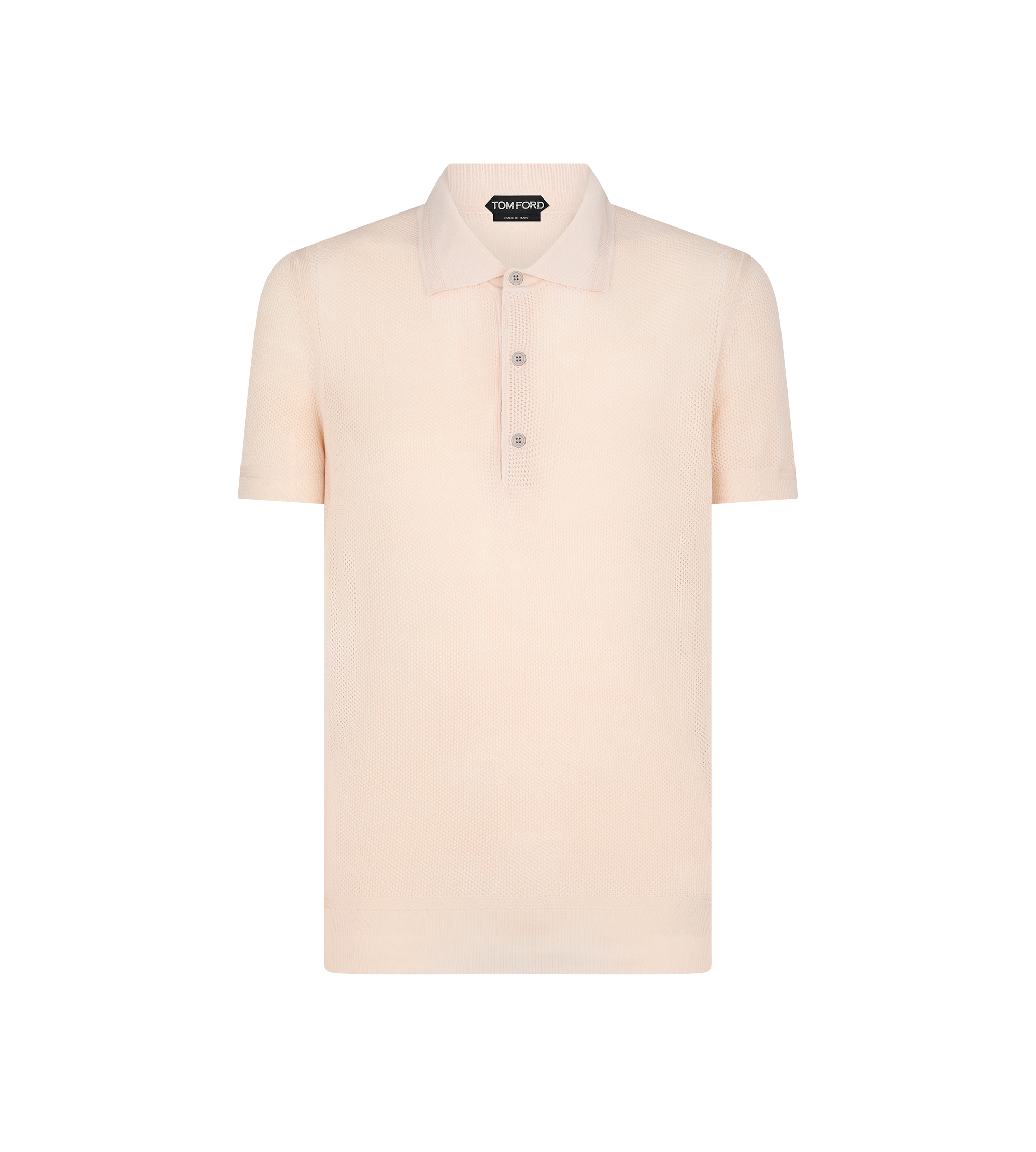 SILK COTTON MESH POLO