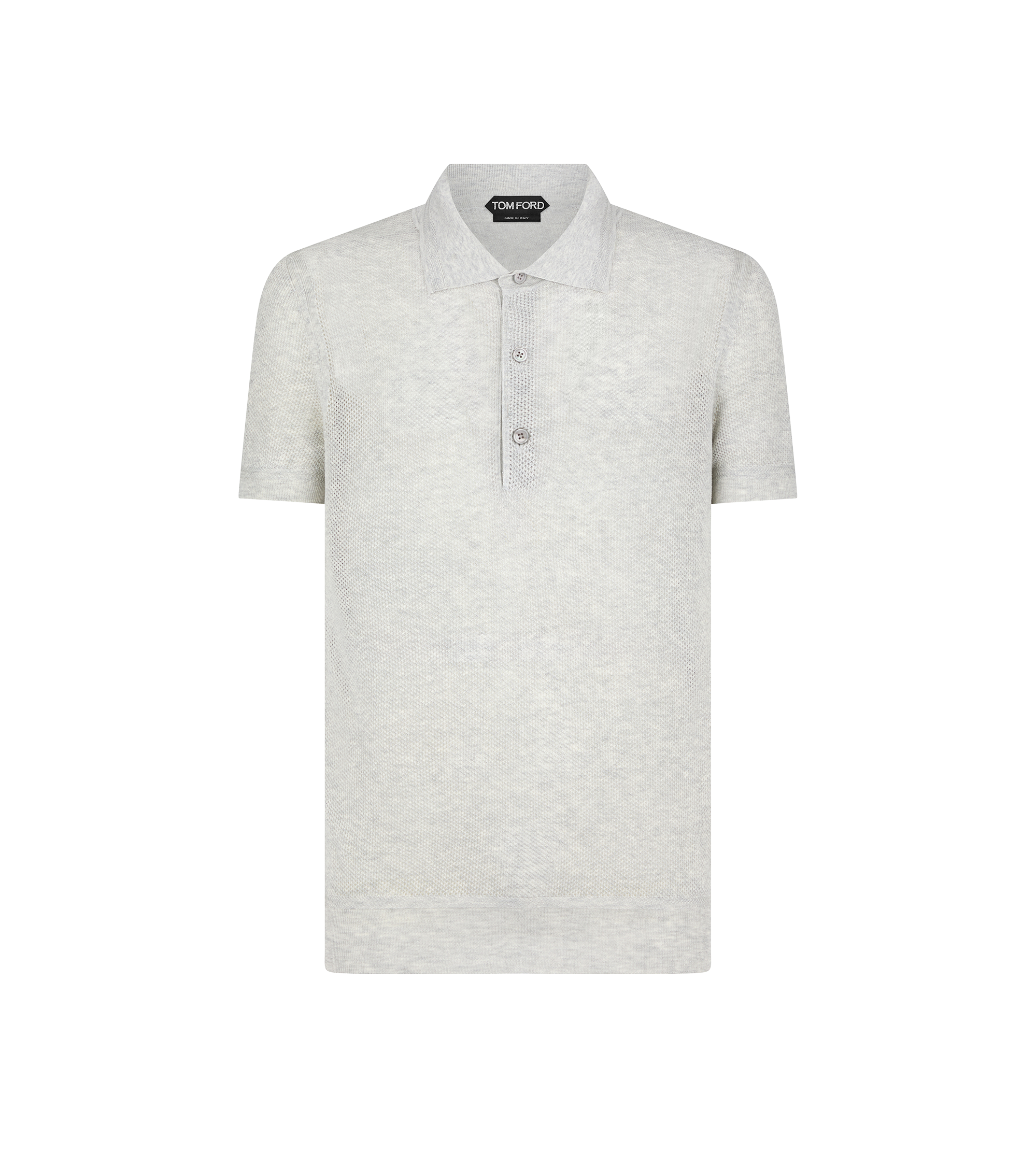 SILK COTTON MESH POLO