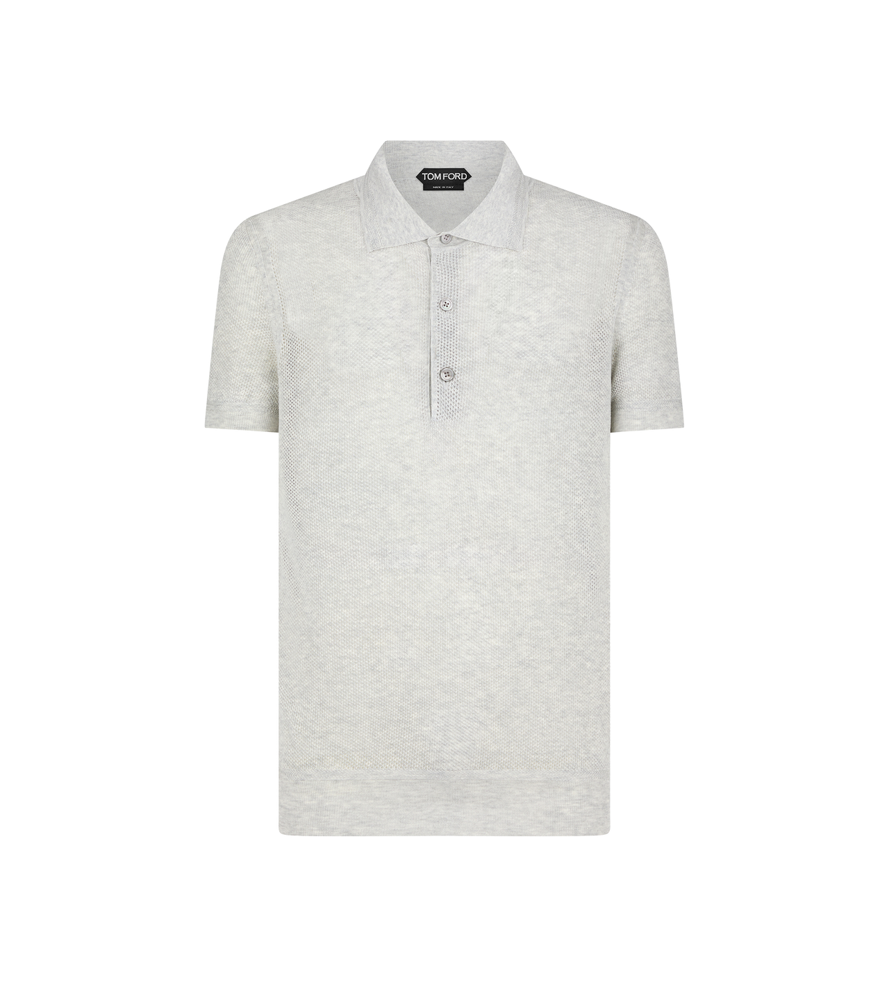 SILK COTTON MESH POLO image number 0