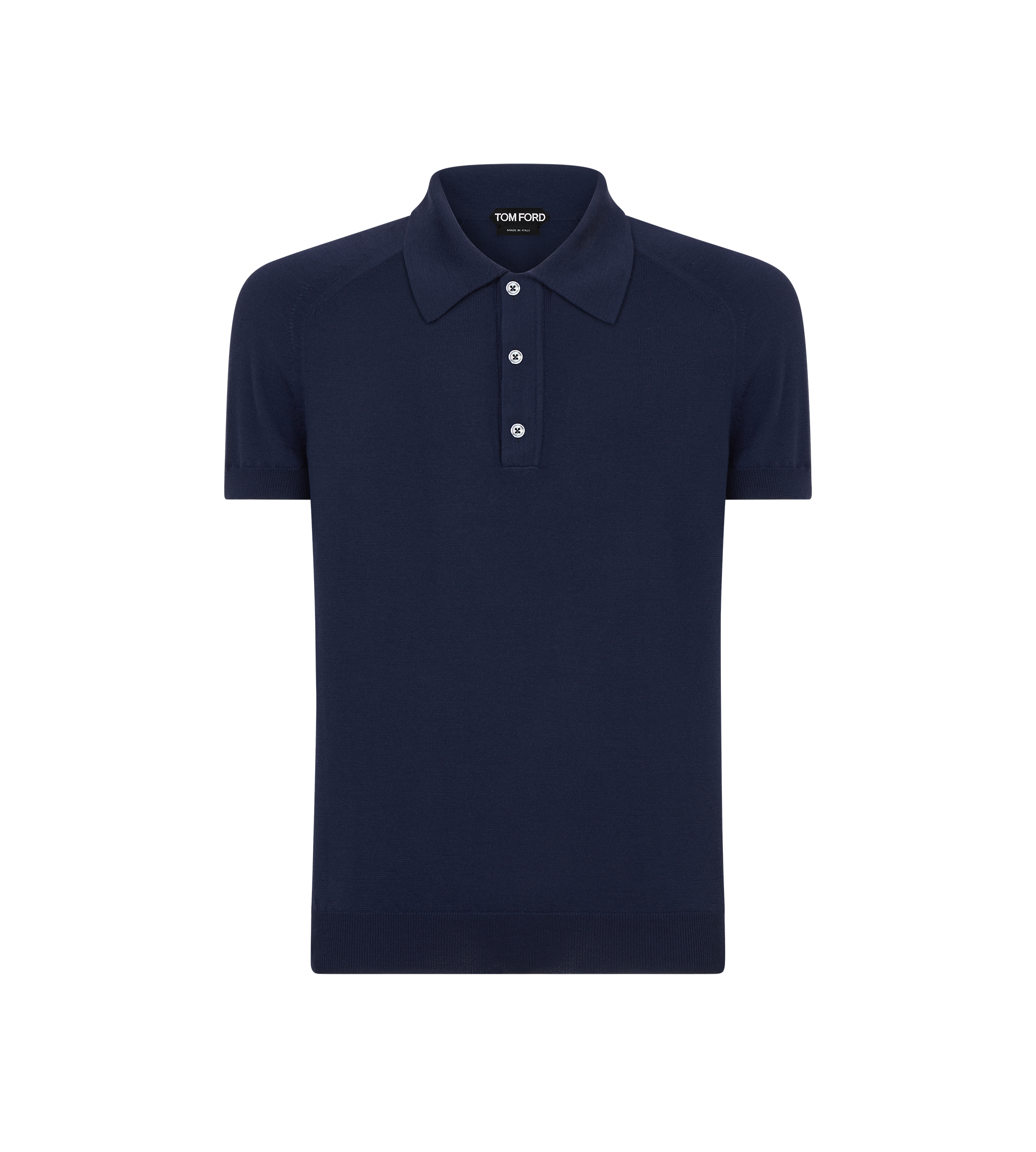 FINE GAUGE MERINO WOOL KNIT POLO