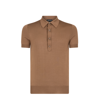 SILK VISCOSE POLO