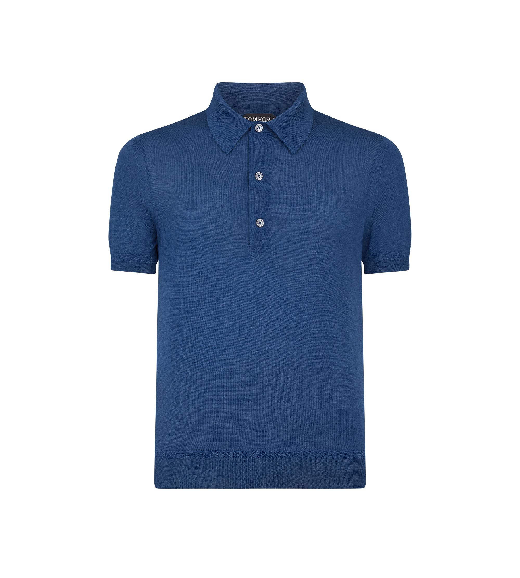 FINE GAUGE CASHMERE SILK KNIT POLO