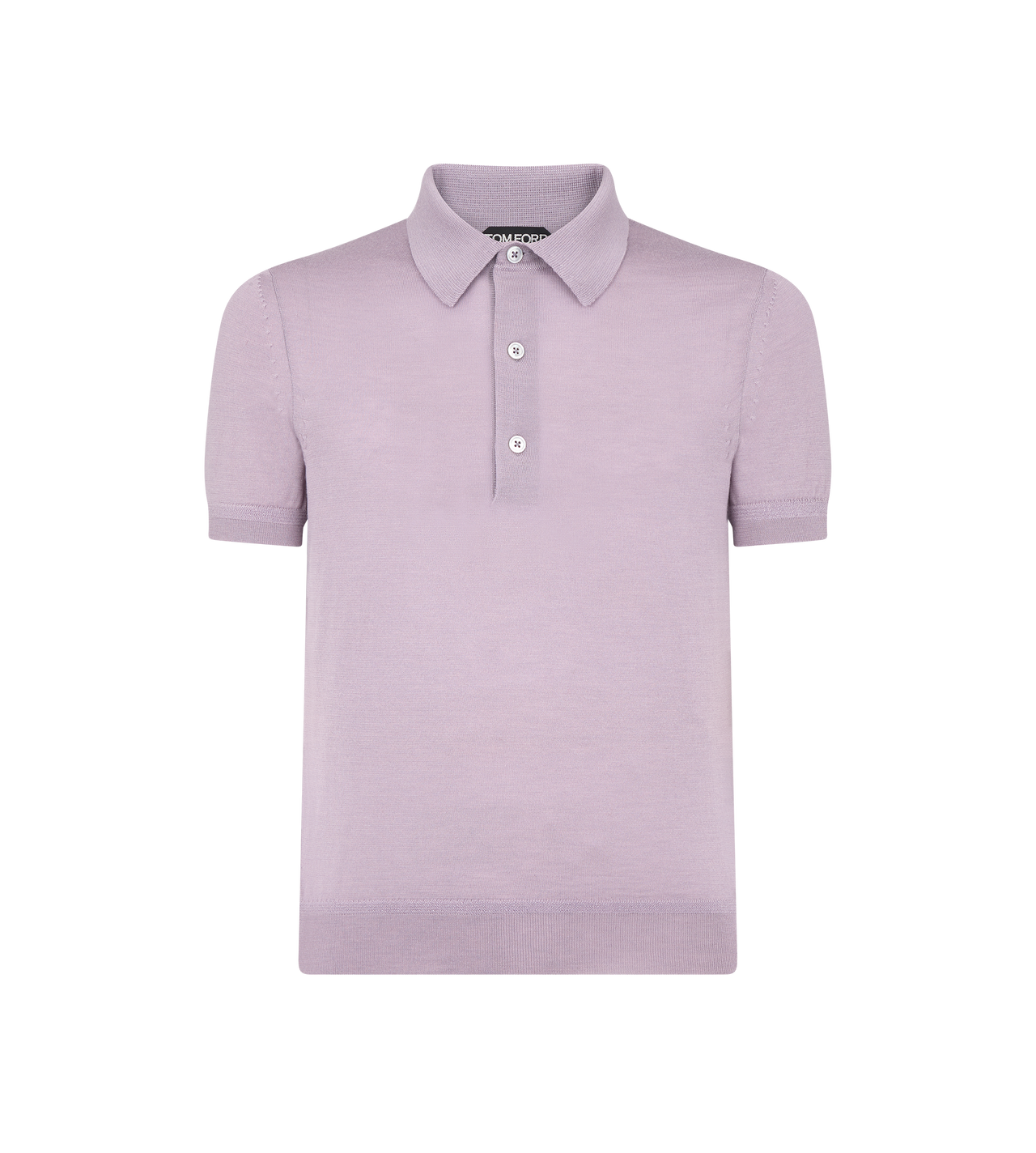 FINE GAUGE CASHMERE SILK KNIT POLO image number 0