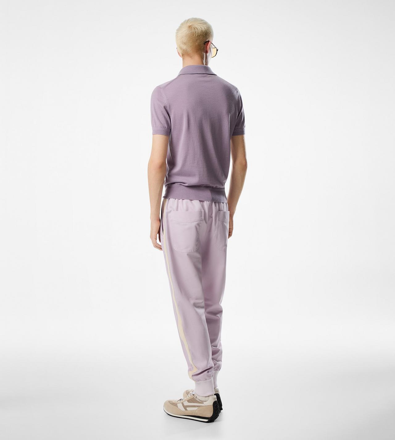 FINE GAUGE CASHMERE SILK KNIT POLO image number 2