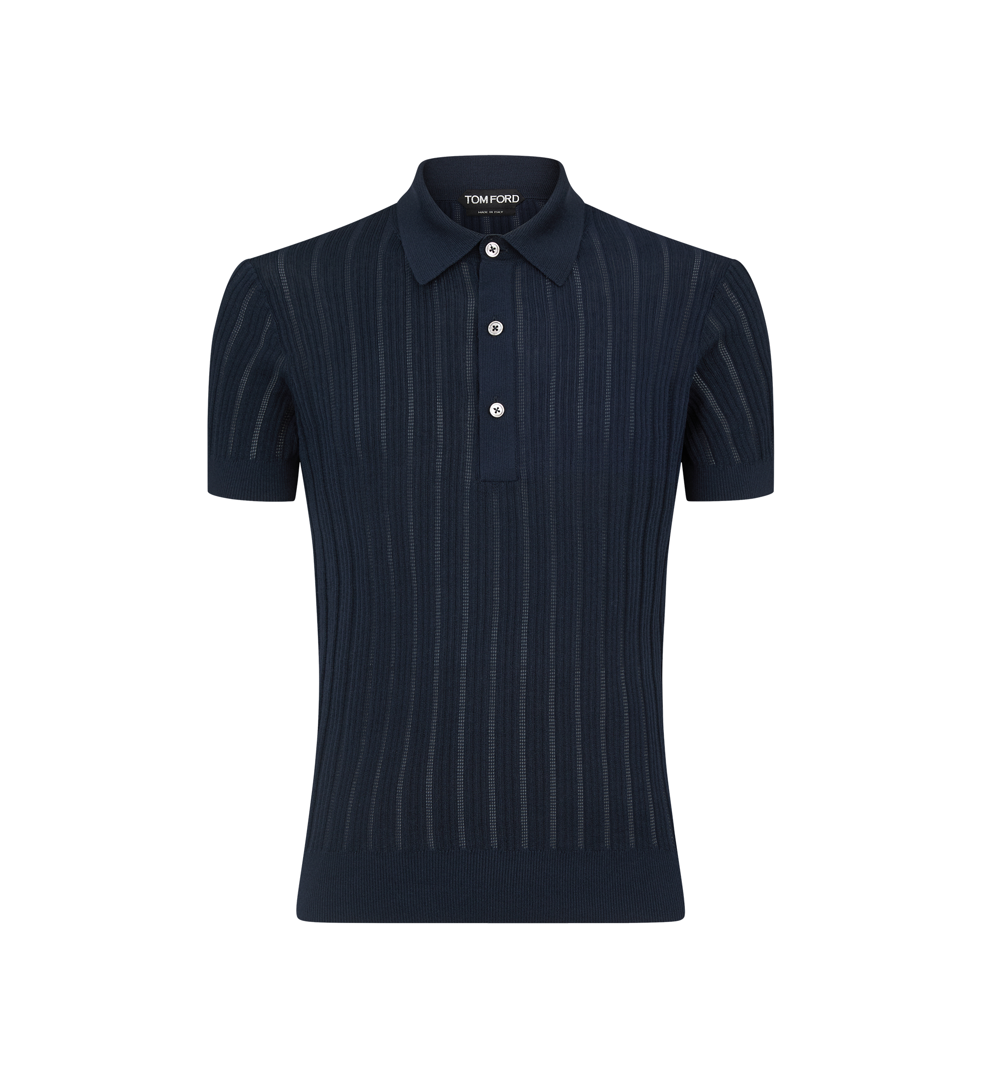 COTTON SILK KNIT POLO&nbsp;