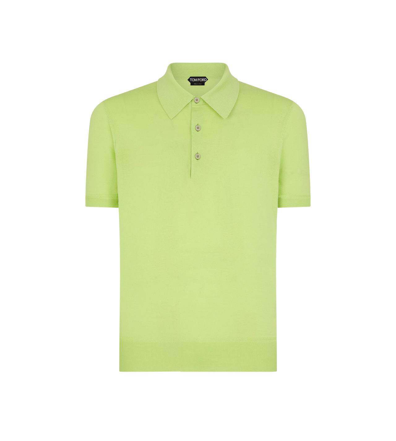 TOM FORD COTTON WILD LIME PURE COTTON POLO
