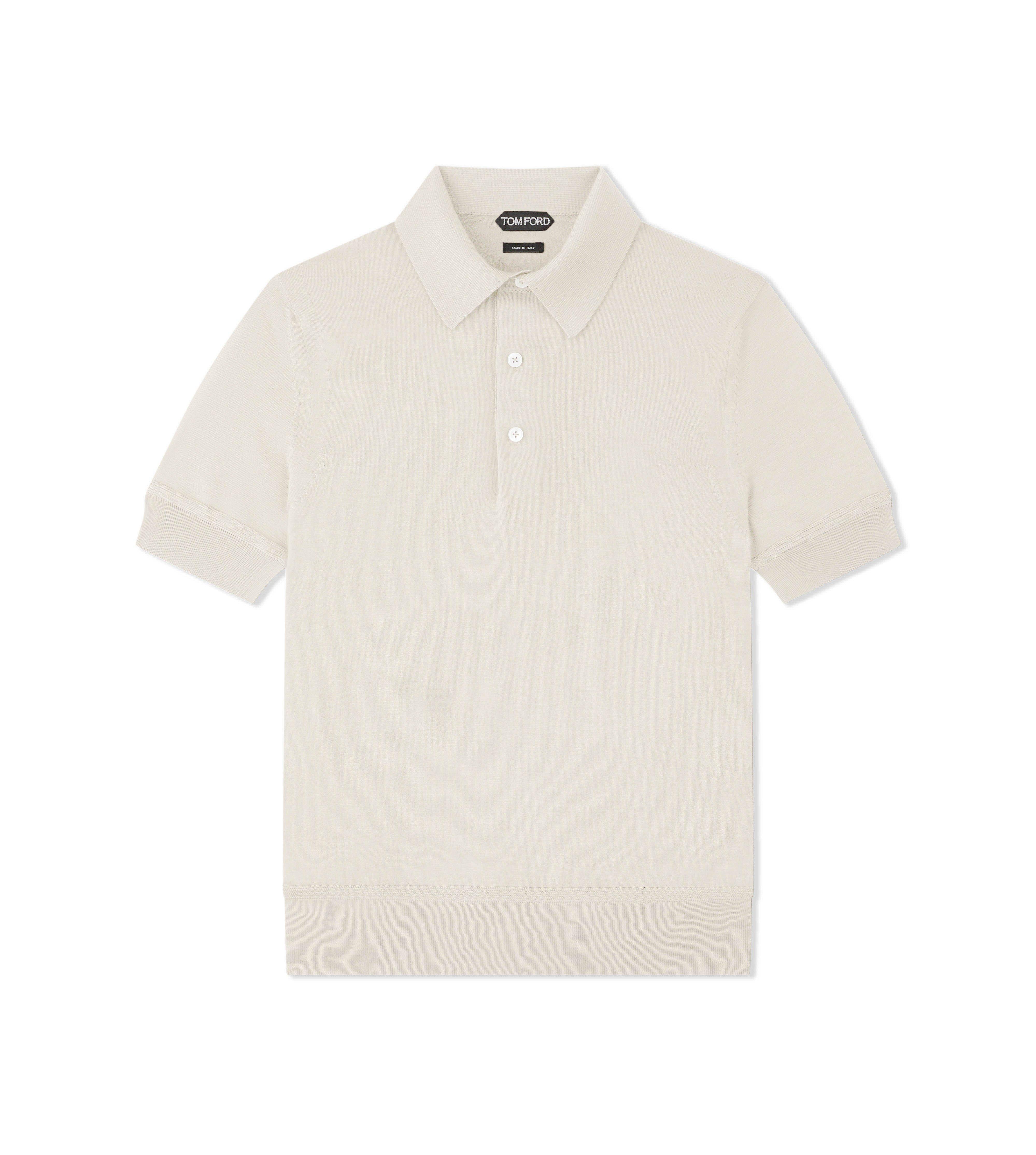 FINE GAUGE CASHMERE SILK POLO&nbsp;