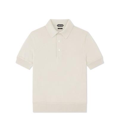FINE GAUGE CASHMERE SILK POLO&nbsp;