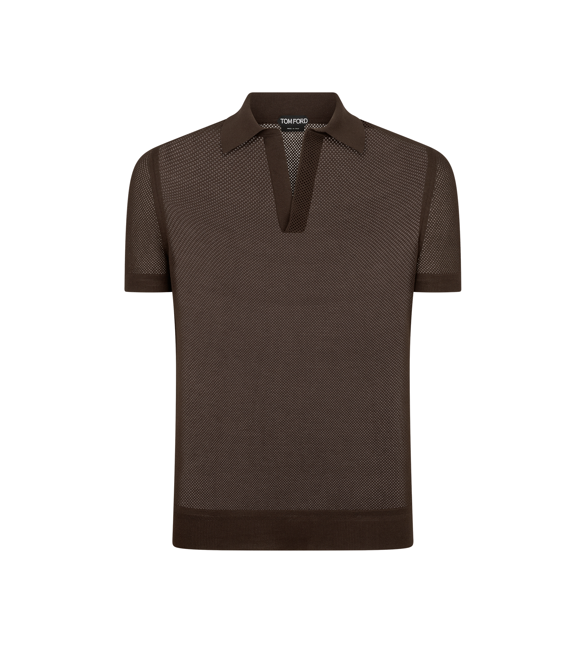COTTON SILK MESH POLO