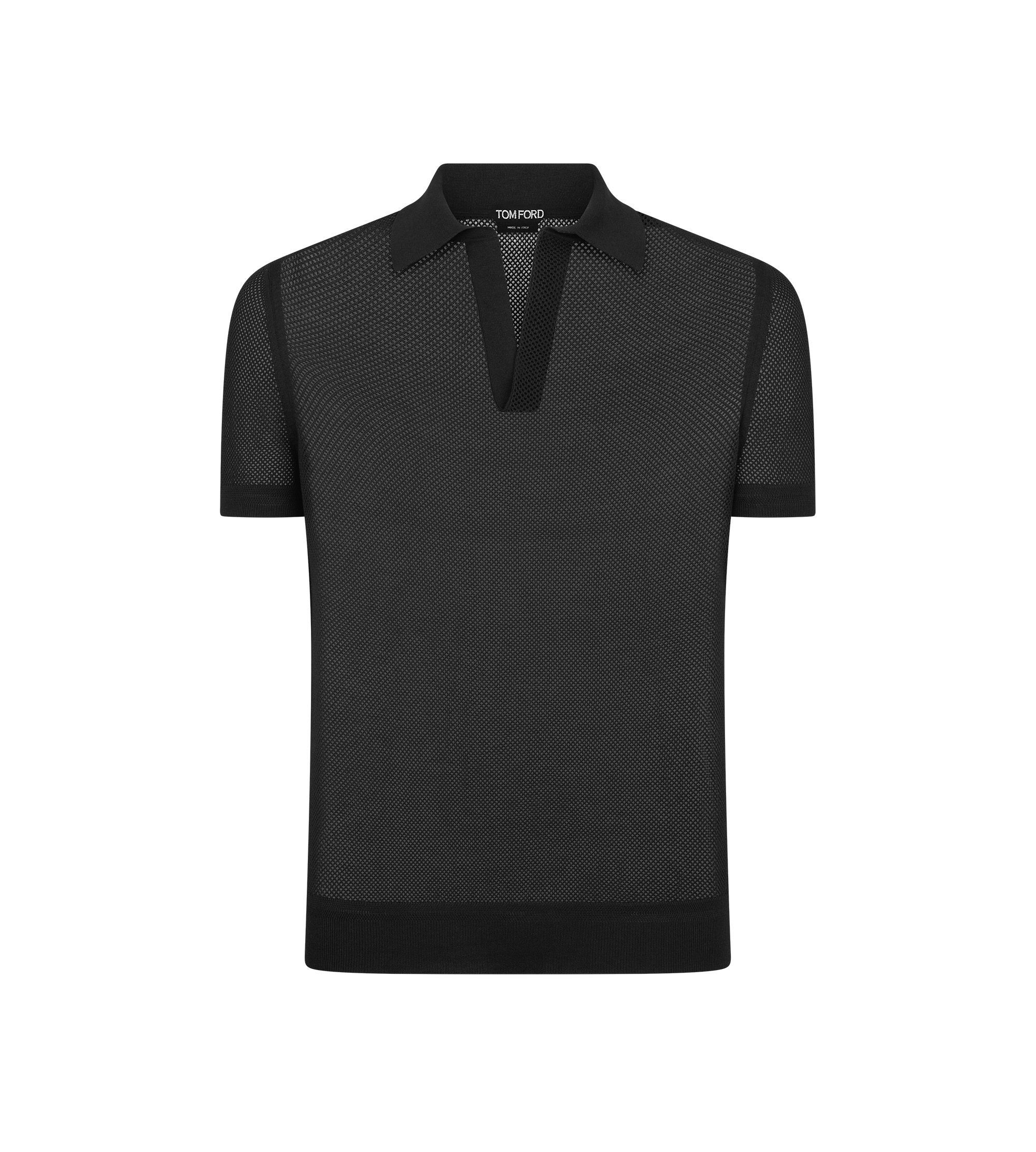 COTTON SILK MESH POLO