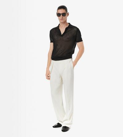 COTTON SILK MESH POLO image number 1