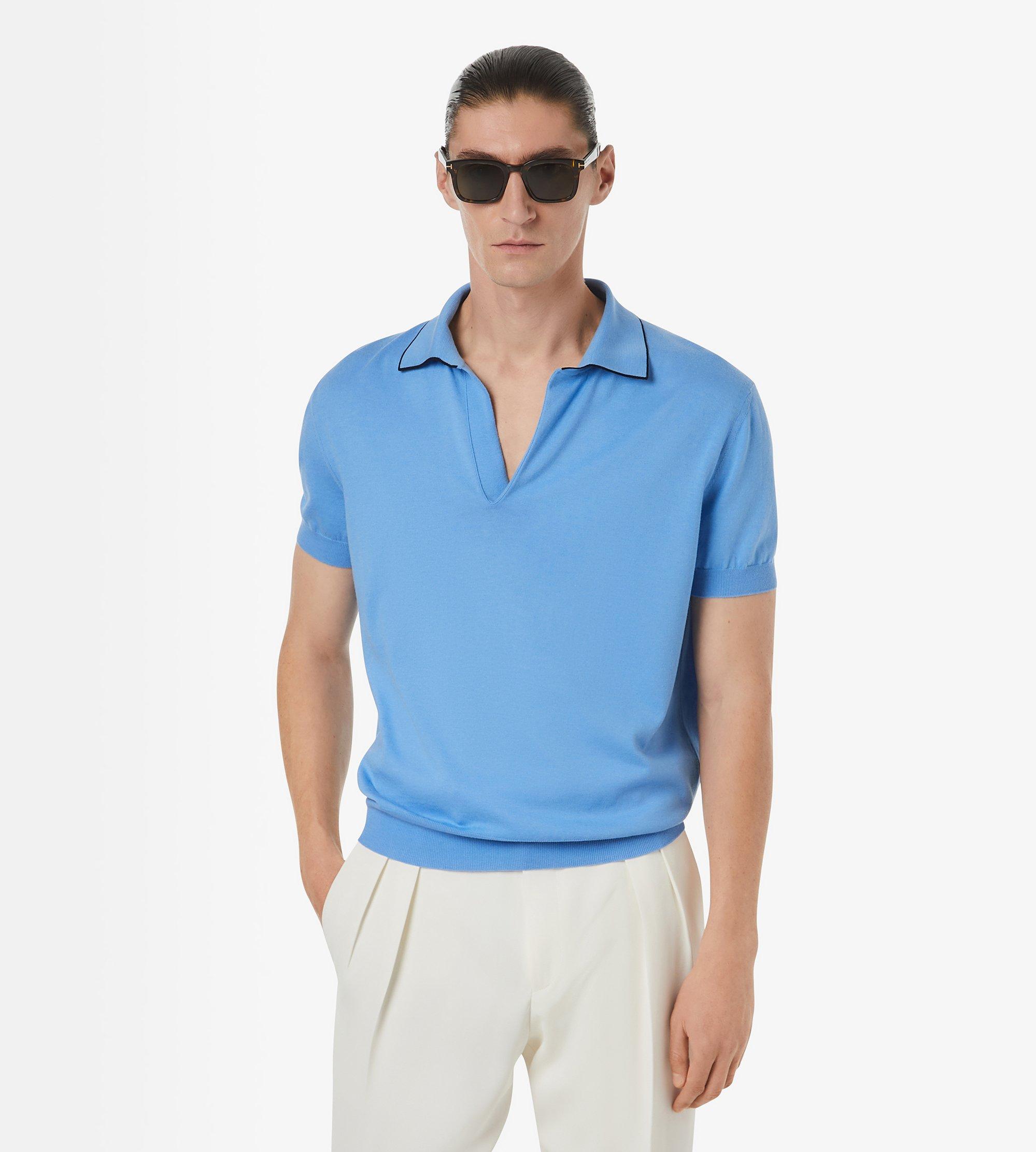 COTTON SILK TIPPING POLO | TOM FORD Fashion