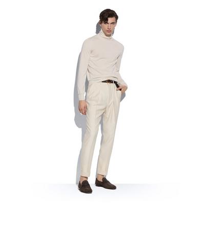 FINE GAUGE CASHMERE SILK ROLL NECK image number 1