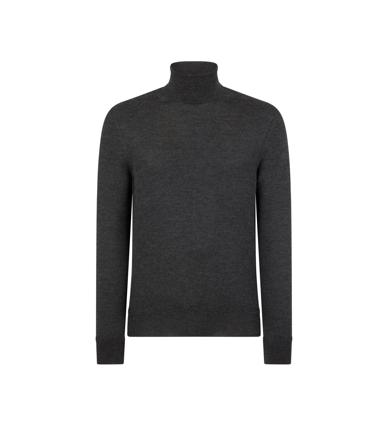 FINE GAUGE CASHMERE SILK ROLL NECK image number 0