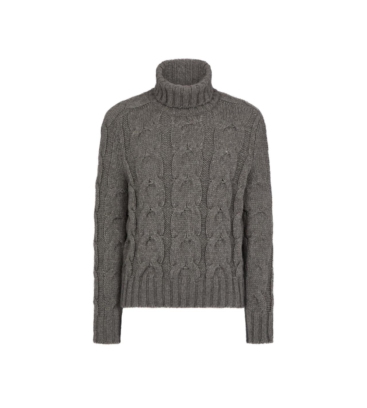 BABY YAK CABLE KNIT ROLL NECK image number 0