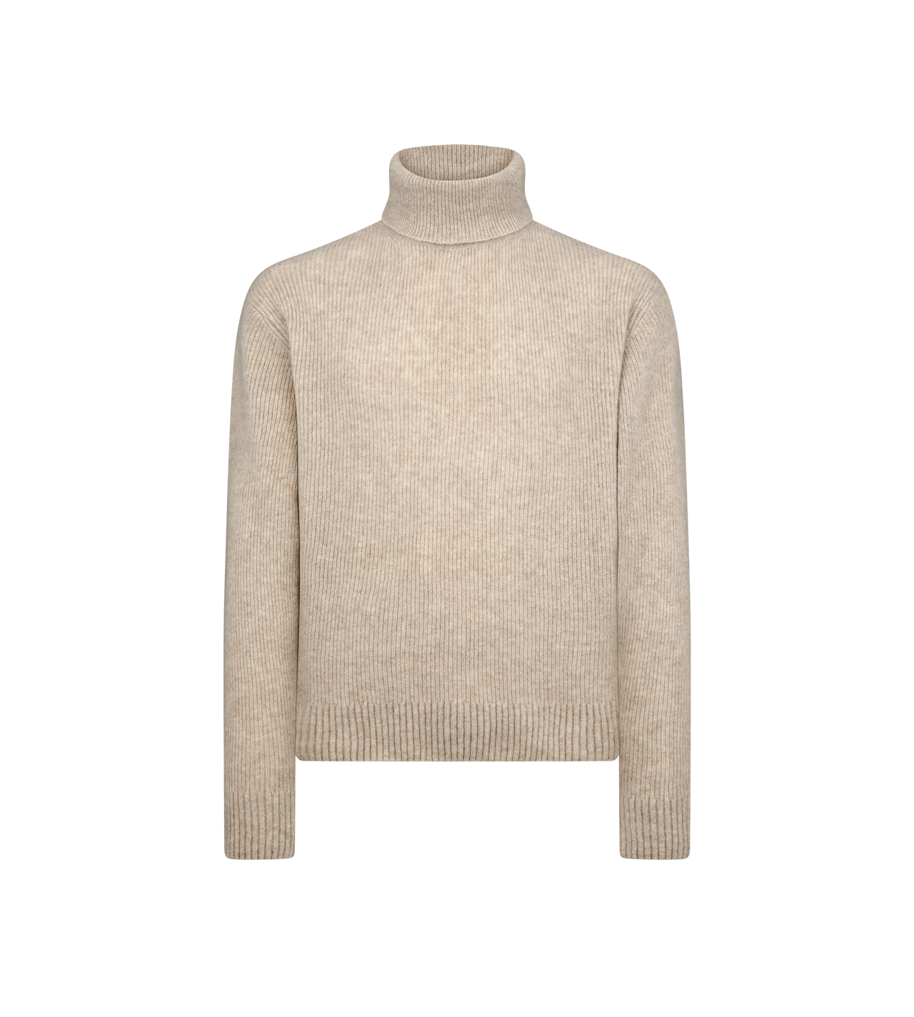 BRUSHED CASHMERE SILK ROLL NECK image number 0