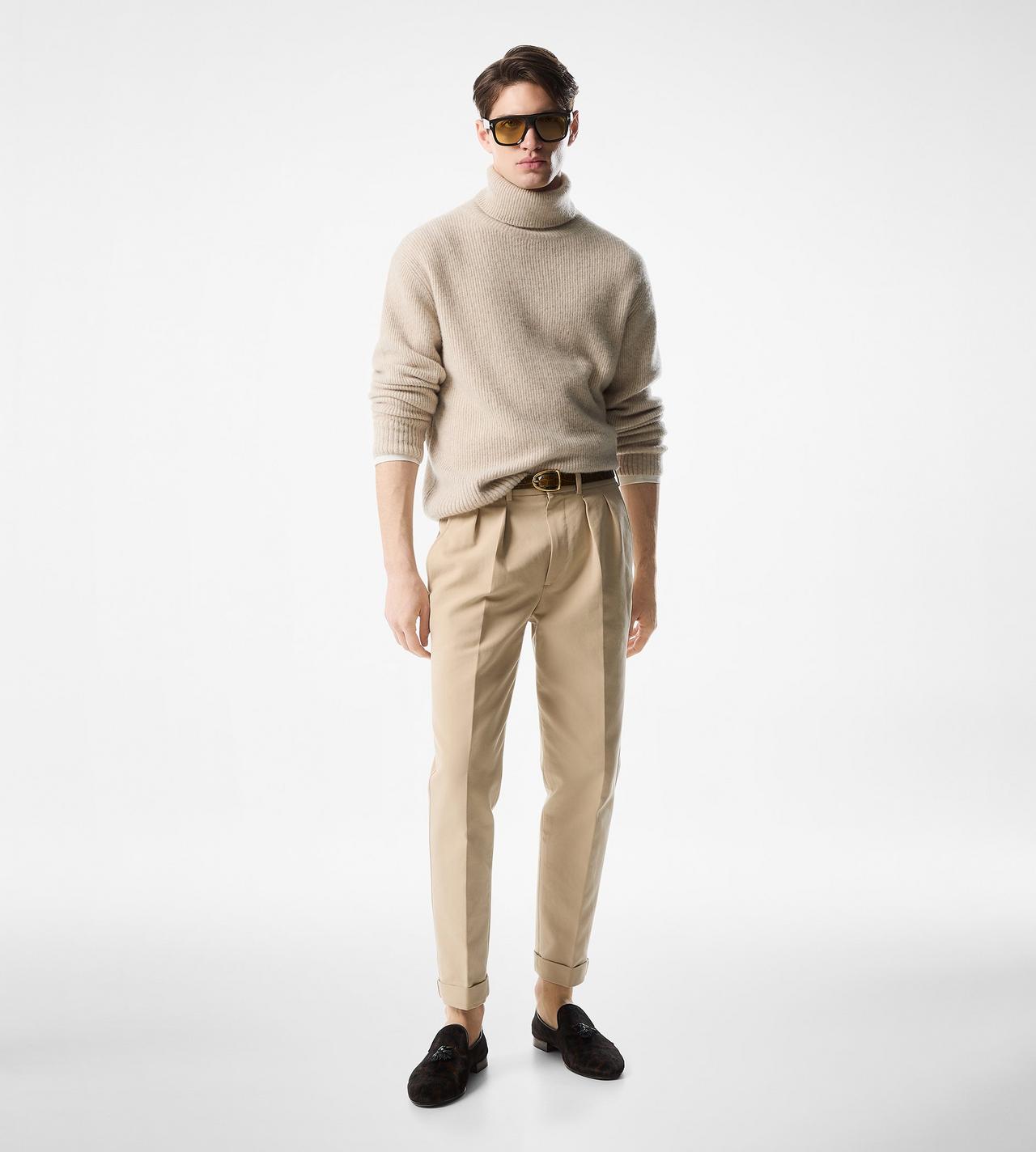 BRUSHED CASHMERE SILK ROLL NECK image number 1