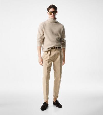 BRUSHED CASHMERE SILK ROLL NECK image number 1