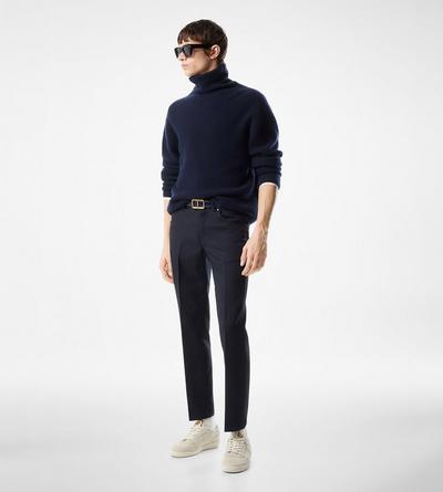 BRUSHED CASHMERE SILK ROLL NECK image number 1