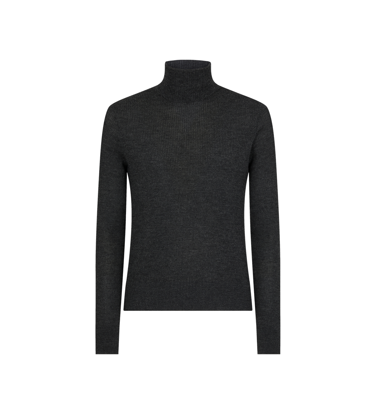 WOOL SILK CASHMERE RIB ROLL NECK image number 0