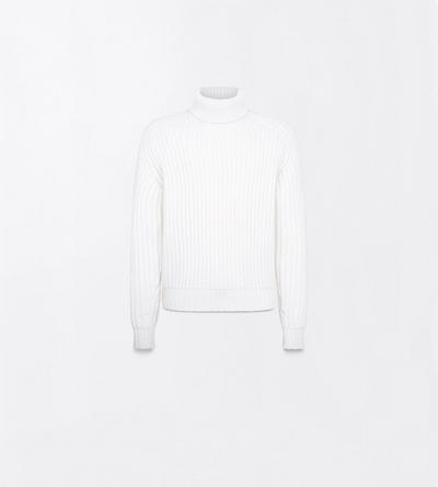 TOM FORD CASHMERE OFF WHITE PURE CASHMERE ROLL NECK SWEATER