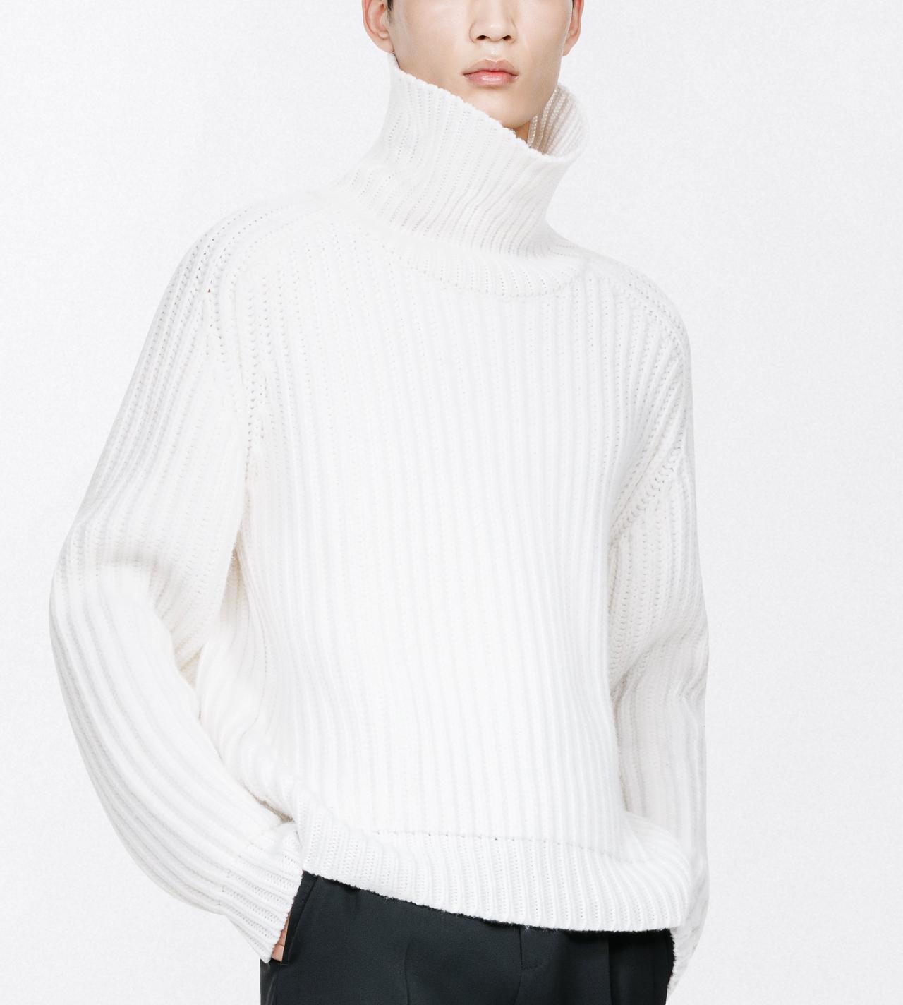 TOM FORD CASHMERE OFF WHITE PURE CASHMERE ROLL NECK SWEATER