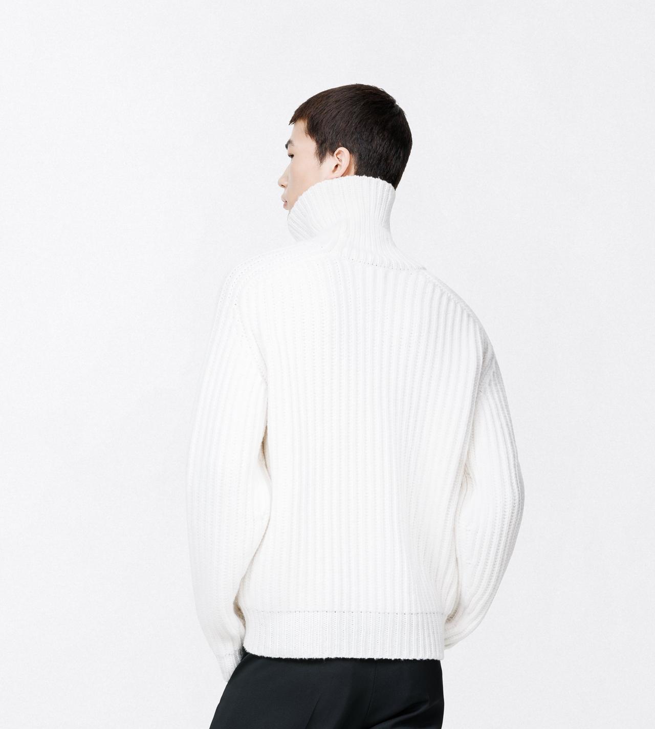 TOM FORD CASHMERE OFF WHITE PURE CASHMERE ROLL NECK SWEATER