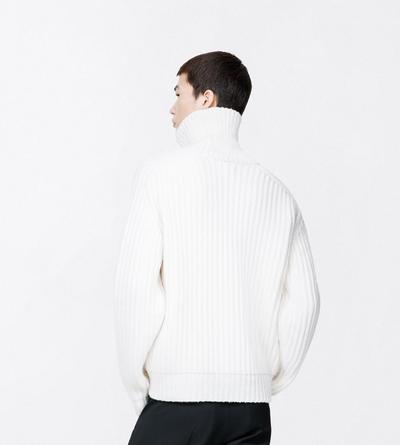TOM FORD CASHMERE OFF WHITE PURE CASHMERE ROLL NECK SWEATER