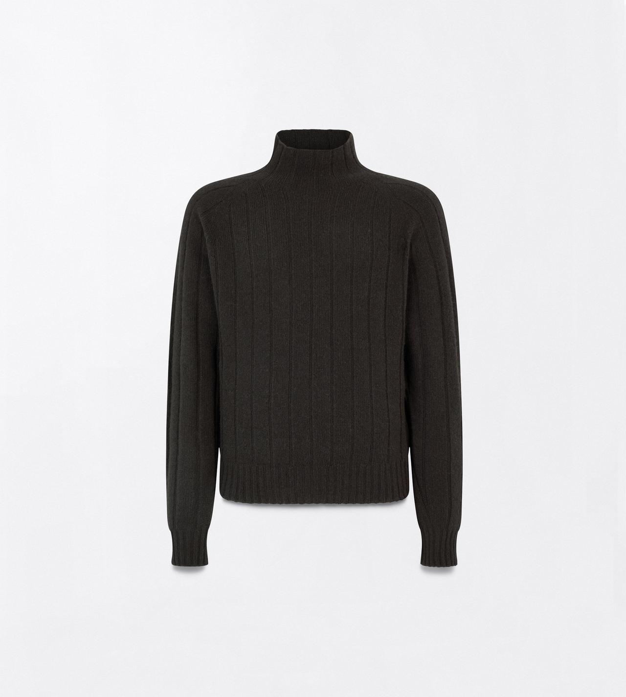 TOM FORD CASHMERE TRUFFLE SEAMLESS BRUSHED CASHMERE RIB MOCK NECK SWEATER