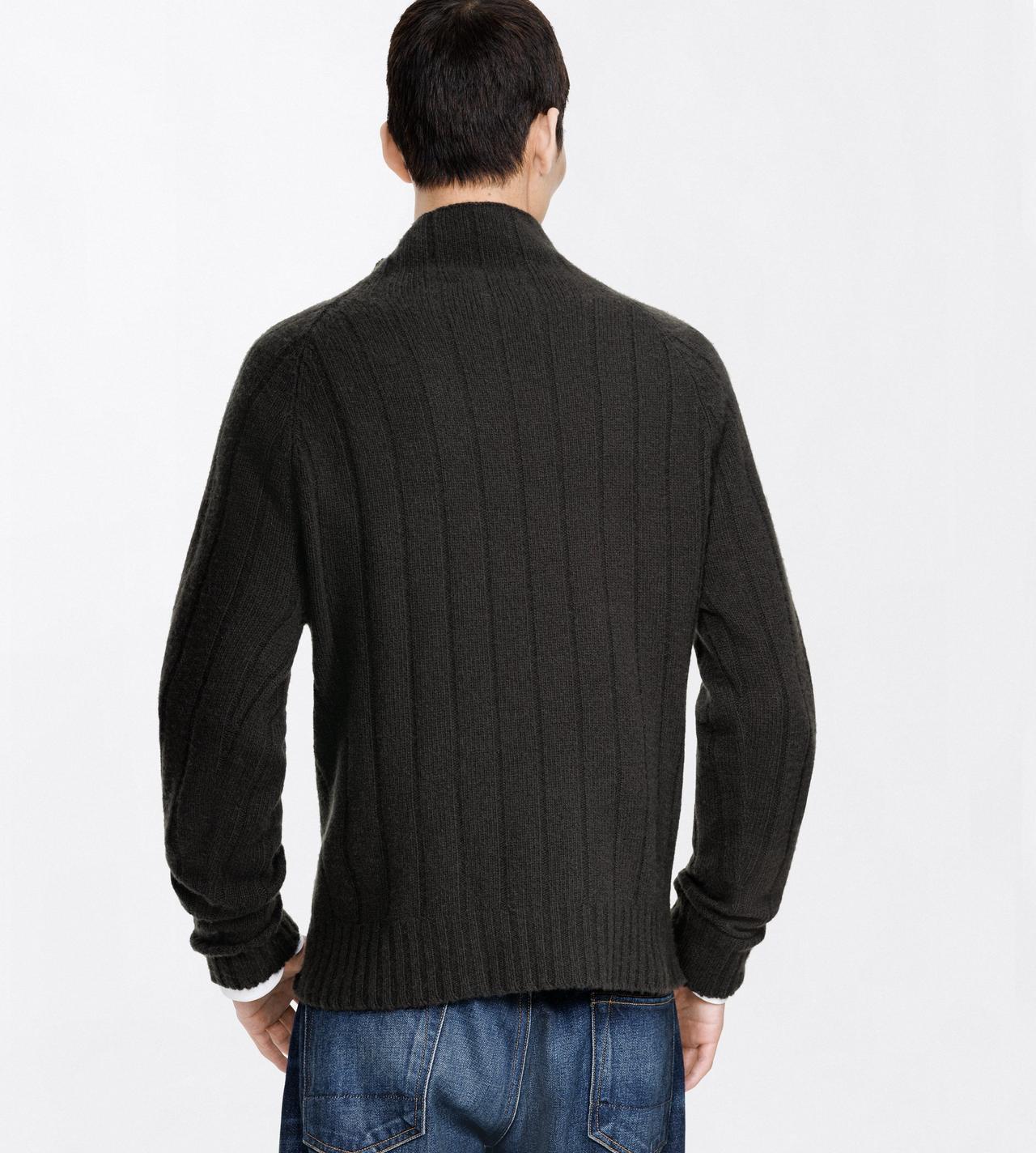 TOM FORD CASHMERE TRUFFLE SEAMLESS BRUSHED CASHMERE RIB MOCK NECK SWEATER
