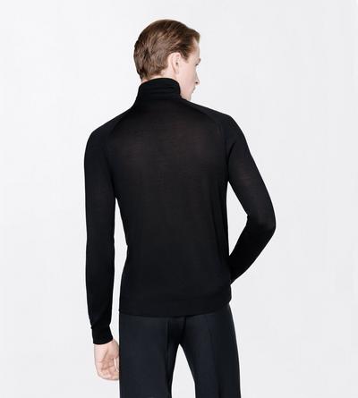 TOM FORD  BLACK KNITWEAR MOCK NECK