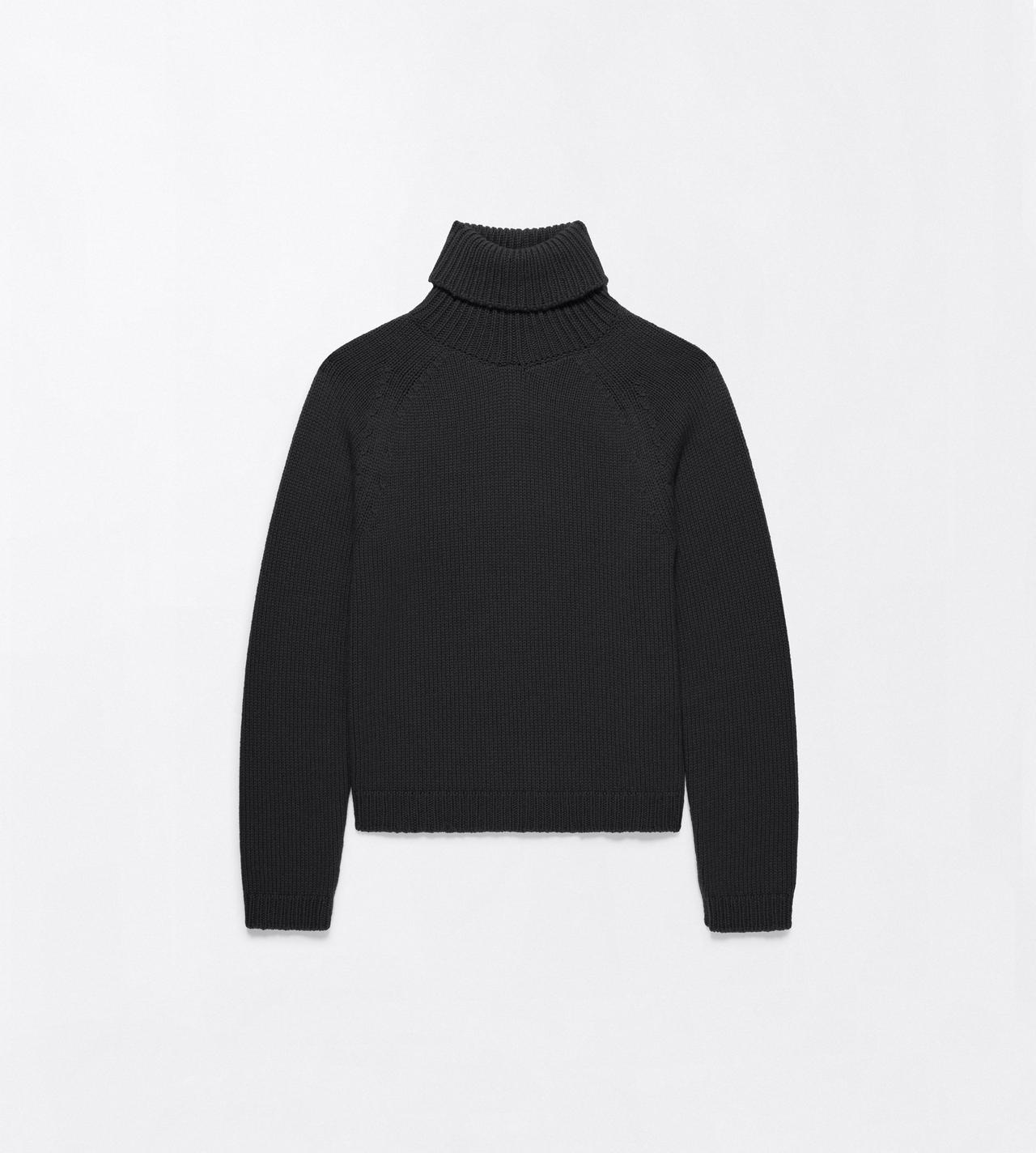 TOM FORD WOOL BLEND BLACK WOOL CASHMERE MOHAIR ROLL NECK SWEATER
