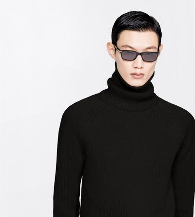 TOM FORD WOOL BLEND BLACK WOOL CASHMERE MOHAIR ROLL NECK SWEATER