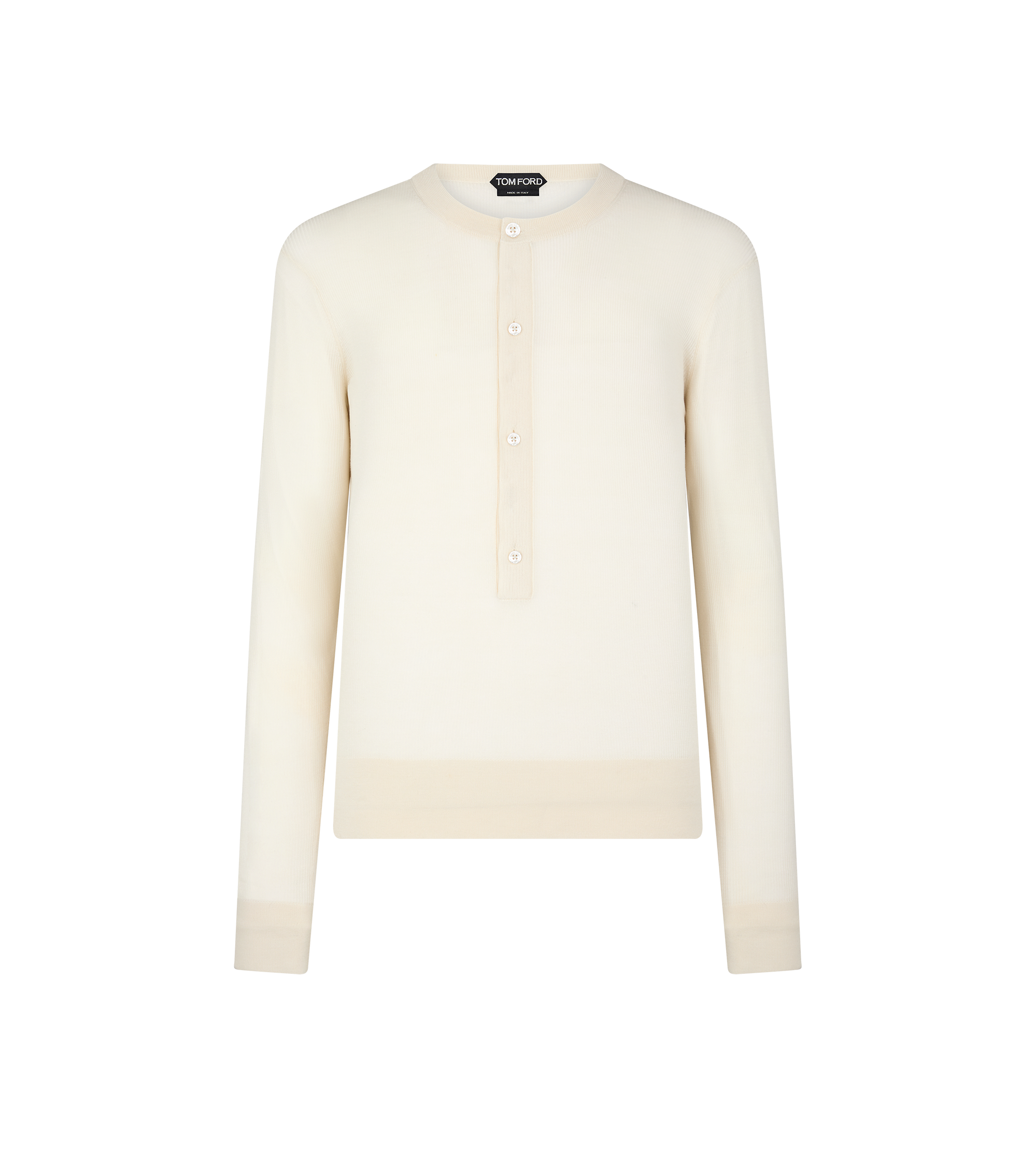 SILK VISCOSE RIB HENLEY | Tom Ford Fashion SILK VISCOSE RIB HENLEY | Tom Ford Fashion