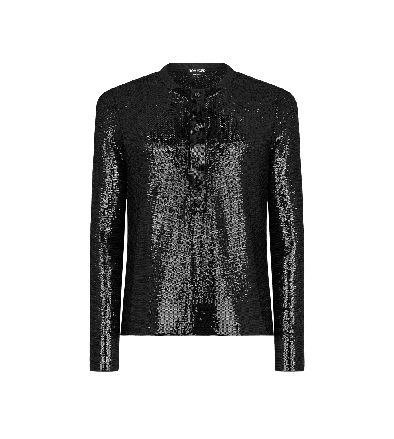 PAILLETTE EMBROIDERY HENLEY image number 0