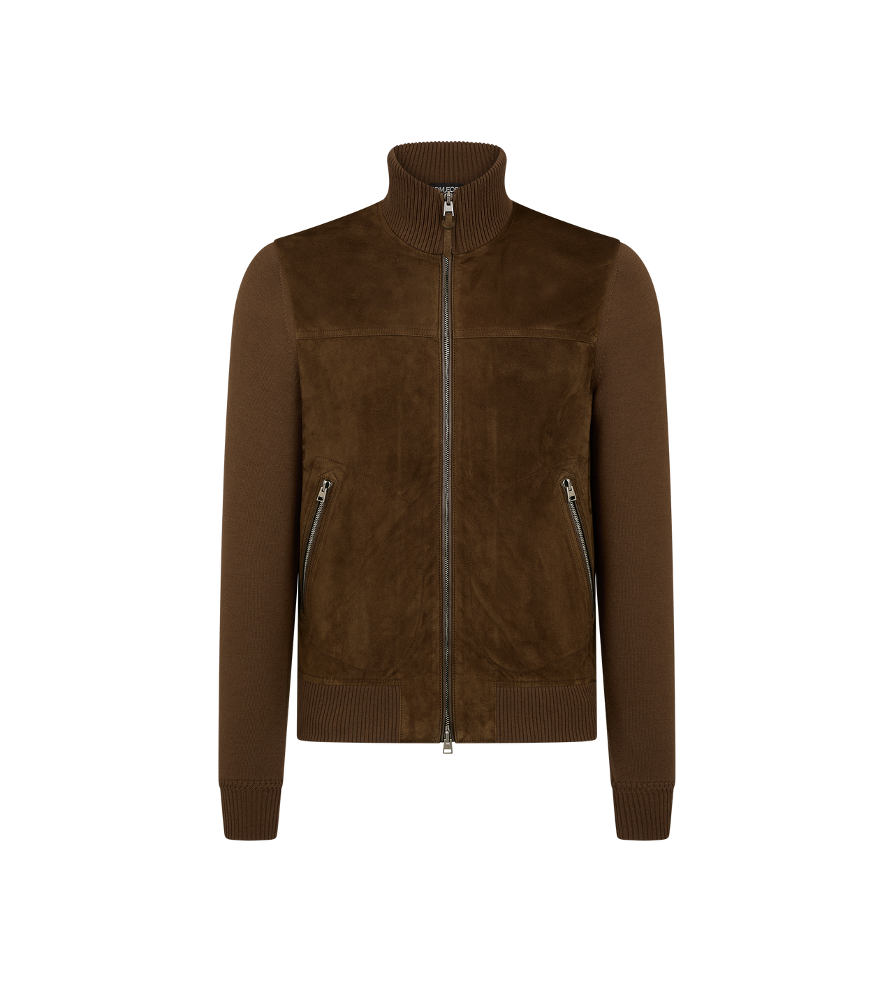 SUEDE FRONT WOOL ZIP THROUGH image number 0