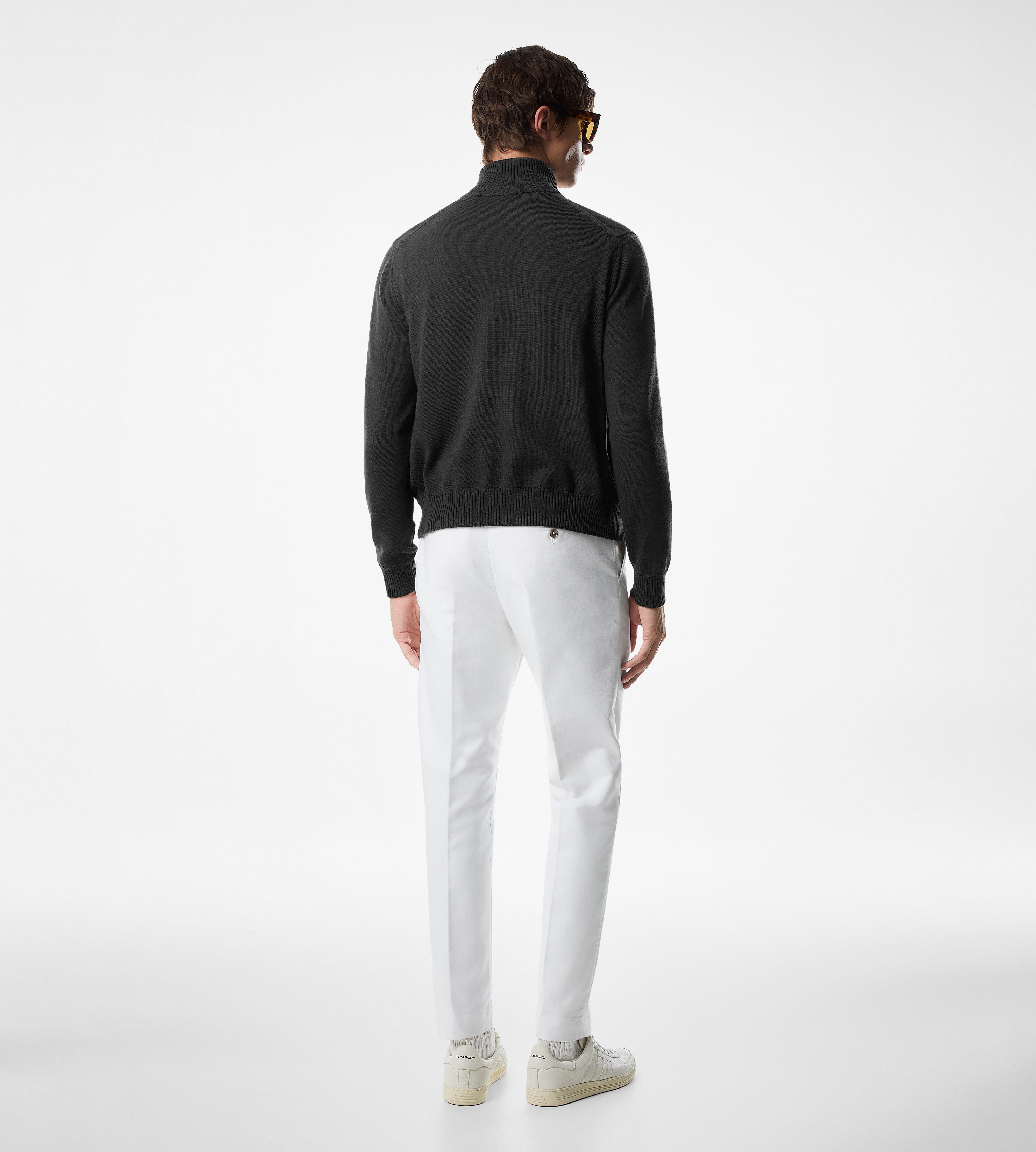 SUEDE FRONT WOOL ZIP THROUGH | TOM FORD Fashion