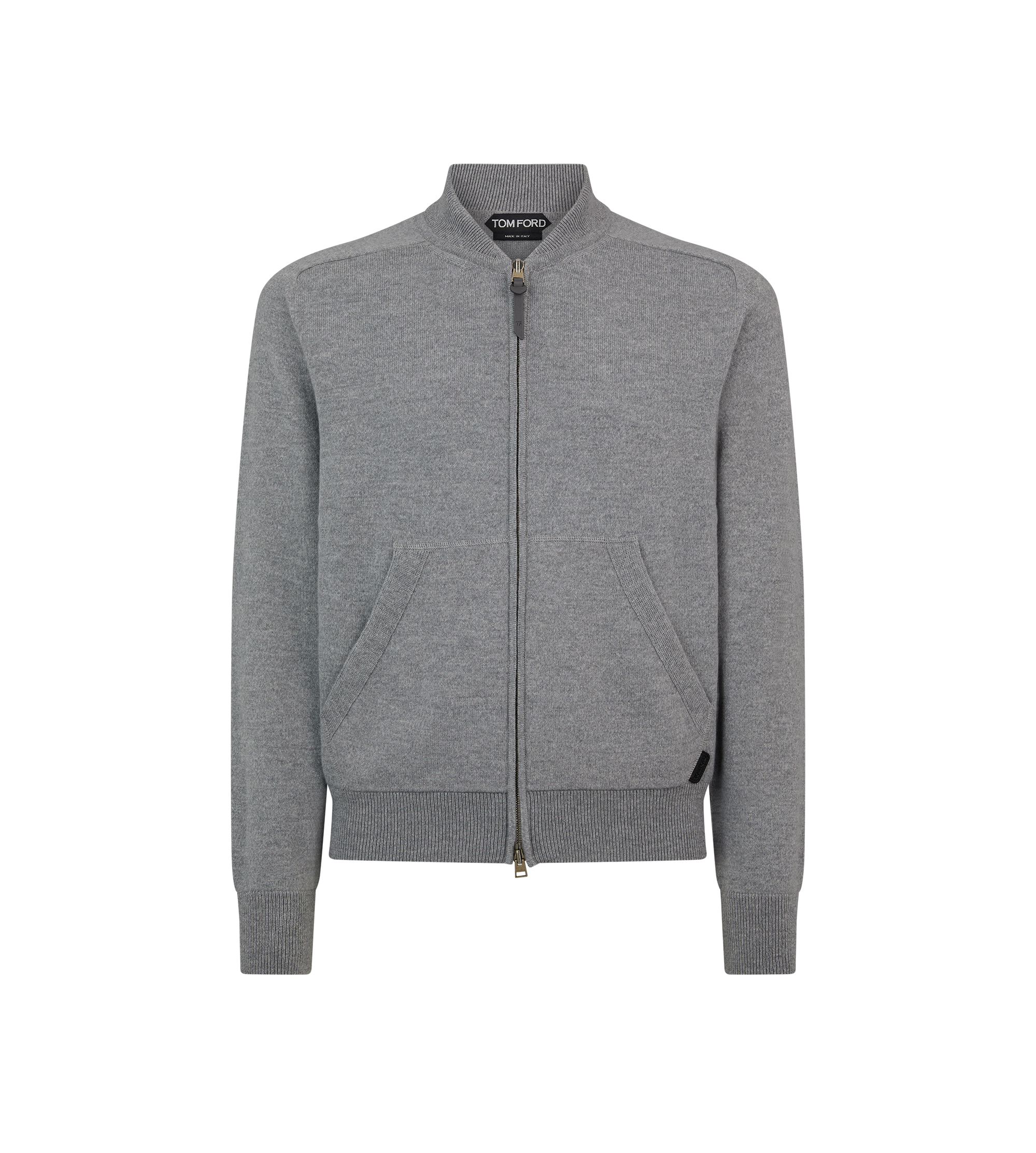 CASHMERE MERINO ZIP BOMBER