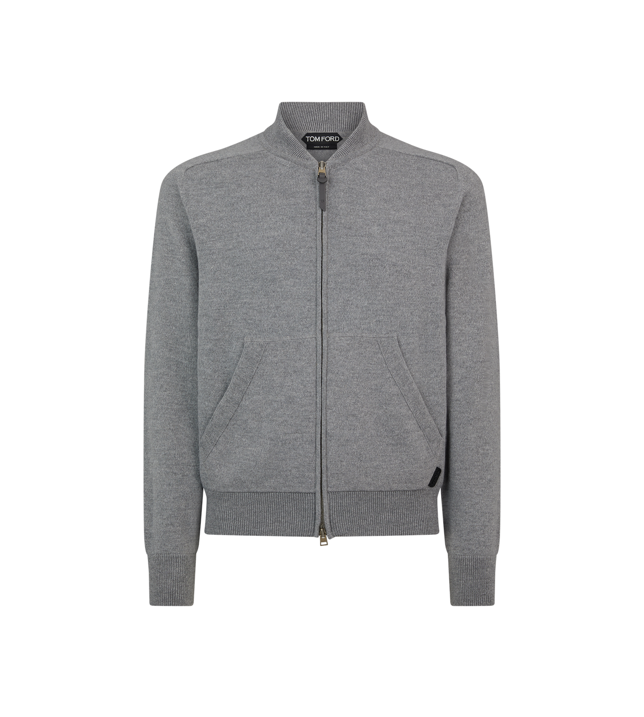 CASHMERE MERINO ZIP BOMBER image number 0