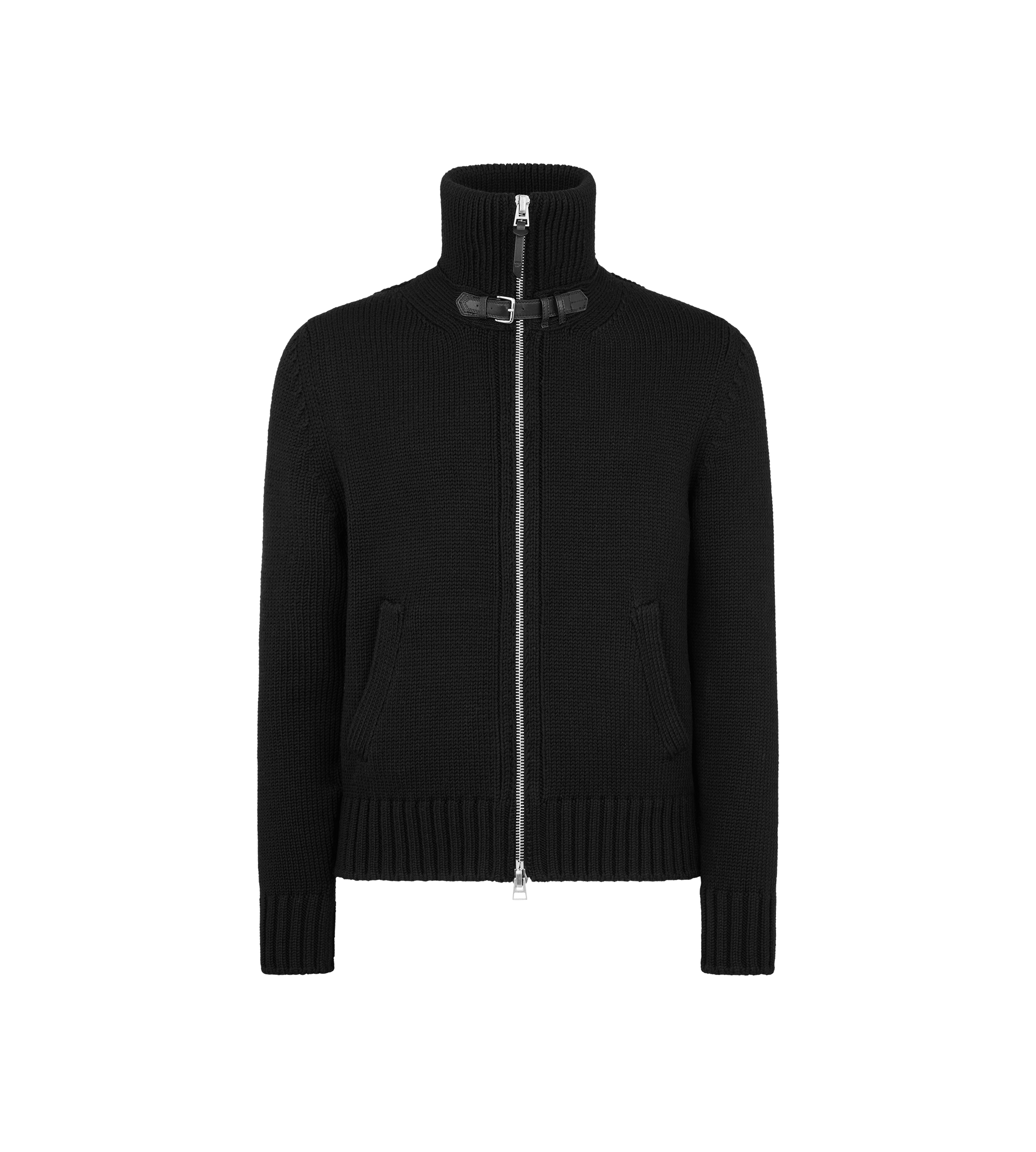 MERINO WOOL ZIP THROUGH